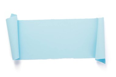 beyaz yalıtılmış kavisli veya kaydırmalı kağıt 