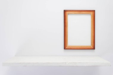 Beyaz arka planda fotoğraf resim çerçevesi