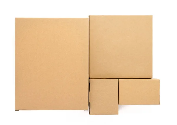 Cardboard box isolated on white background — Stock Photo, Image