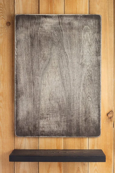 Étagère et mur en bois texture de fond — Photo