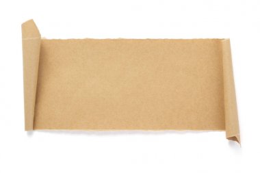 whit'te yalıtılmış kavisli veya kaydırmalı kağıt