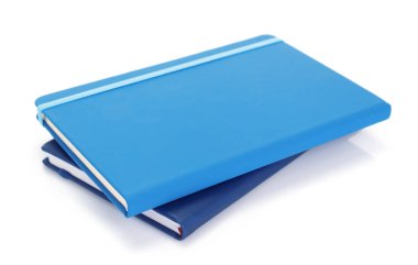 Notebook veya Not defteri beyaz izole 