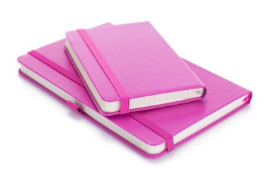 Notebook veya Not defteri beyaz izole 
