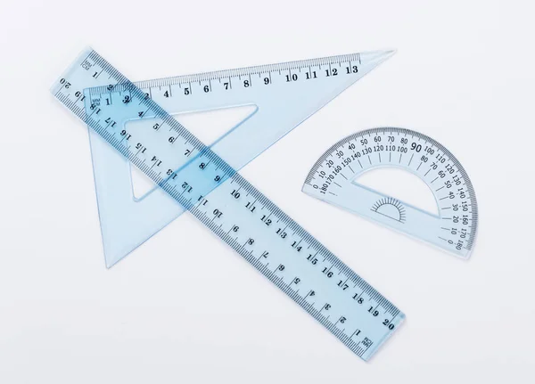 Ruler metric at white background — Stock Photo, Image