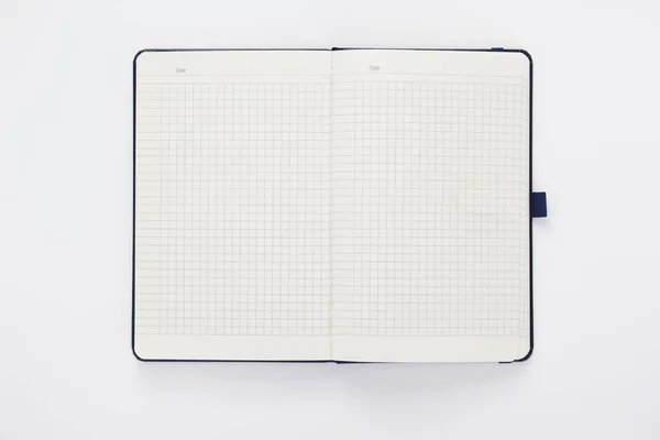 Notebook su sfondo bianco — Foto Stock