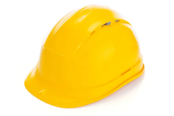 Casco de construcción sobre fondo blanco — Foto de Stock