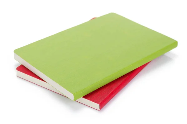 Notebook eller antecknings block isolerat på vitt — Stockfoto