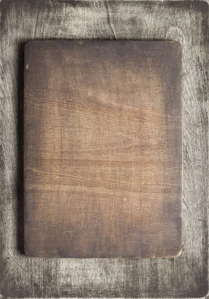 Hinweistafel auf Holzgrund — Stockfoto