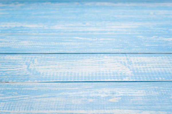 Üres kék fa asztal háttér textúra — Stock Fotó