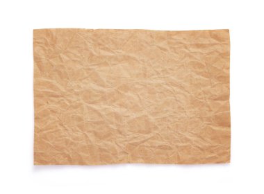 Beyaz arkaplanda izole edilmiş eski kağıt dokusu