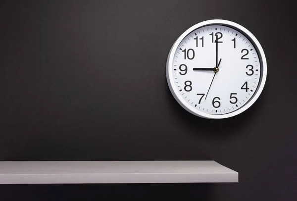 Clock Shelf Wall Background Surface — Stock Photo, Image