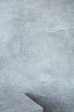ahşap tablo ve gri duvar arkaplan dokusu yüzeyi