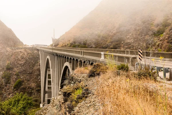 Puente Big Creek Autopista Costa Del Pacífico Big Sur California — Foto de Stock