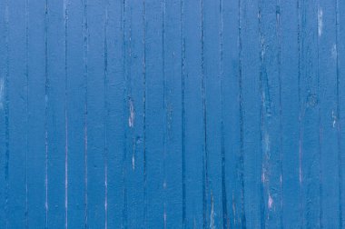 Yıpranmış ve dokulu ahşap mavi boyalı