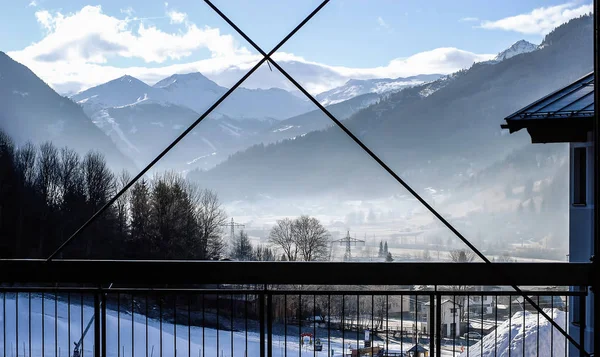 Schöne Aussicht Auf Die Schneeberge Der Alpen Bad Hofgastein Österreich — Stockfoto