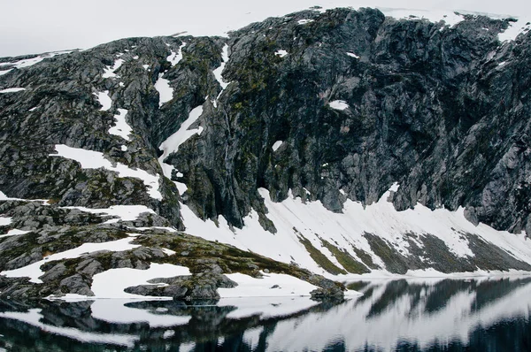 Lago Djupvatnet Perto Montanha Dalsnibba Fiorde Geirangerfjord Noruega Viajar Para — Fotografia de Stock