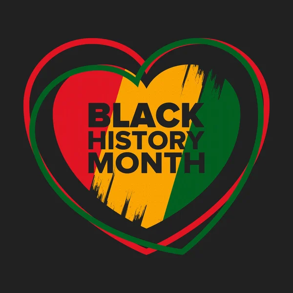 Mes Historia Negra African American History Celebrado Anual Febrero Estados — Vector de stock