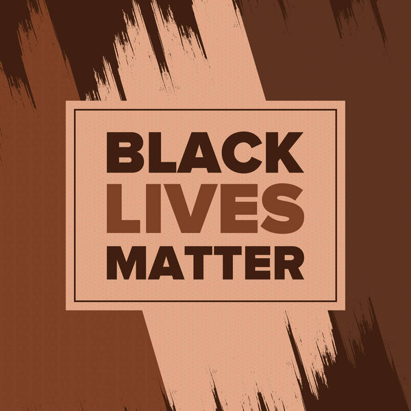 Black Lives Matter. Fight for justice and human rights. Stop racism and hate. Social protest in United States. No violence and cruelty. Peaceful demonstration. African American History. Vector poster 