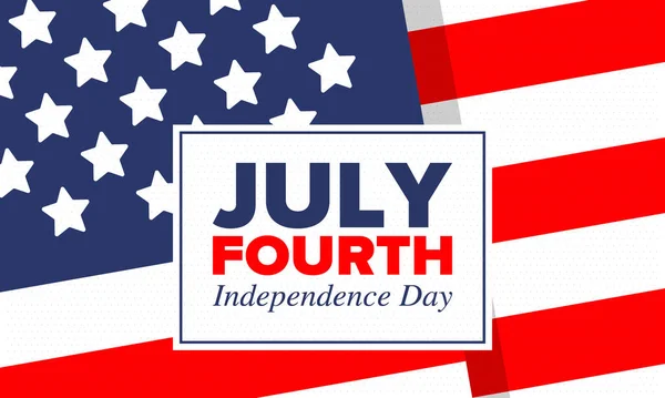 Independence Day Verenigde Staten Van Amerika Vierde Juli Fijne Nationale — Stockvector