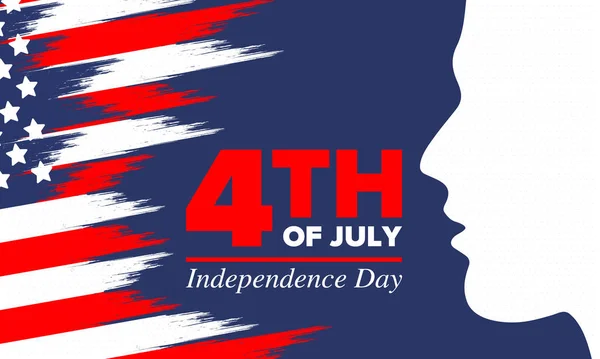 Independence Day Verenigde Staten Van Amerika Vierde Juli Fijne Nationale — Stockvector