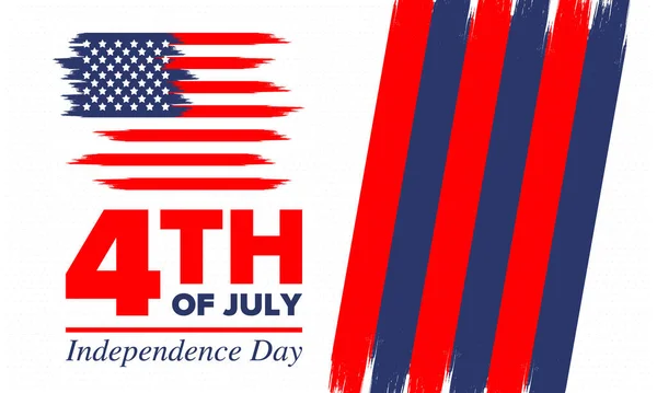 Independence Day Verenigde Staten Van Amerika Vierde Juli Fijne Nationale — Stockvector