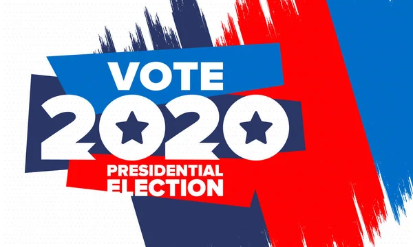 Elecciones Presidenciales 2020 Estados Unidos Día Votación Noviembre Elecciones Estadounidenses — Archivo Imágenes Vectoriales