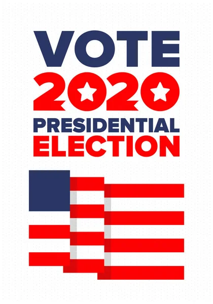 미국의 대통령 2020 우리의 애국적 미국적 포스터 일러스트 — 스톡 벡터