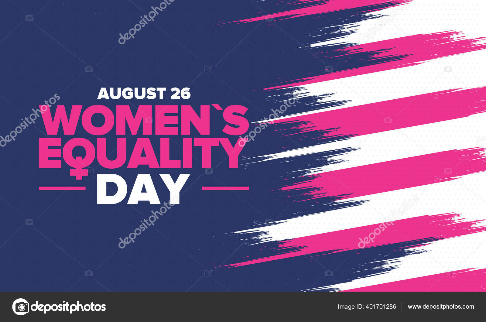 美国的妇女平等日每年8月26日庆祝的女性假日妇女权利历史月女权主义概念横幅和背景矢量说明 图库矢量图像 C Scoutori