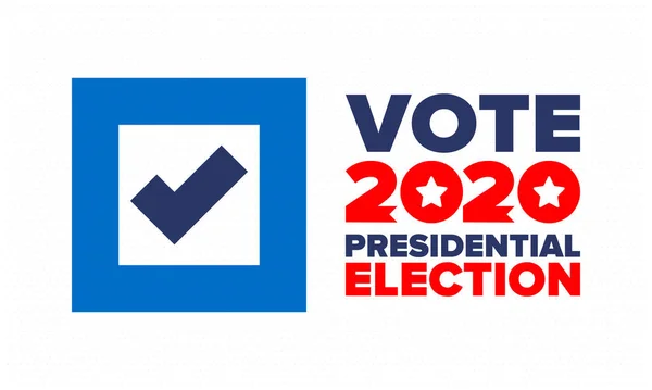 Elecciones Presidenciales 2020 Estados Unidos Día Votación Noviembre Elecciones Estadounidenses — Archivo Imágenes Vectoriales