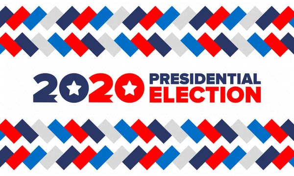 Elecciones Presidenciales 2020 Estados Unidos Día Votación Noviembre Elecciones Estadounidenses — Vector de stock