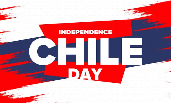 Şili Bağımsızlık Günü Mutlu Bayramlar Patrias Özgürlük Günü Yıllığı Eylül — Stok Vektör