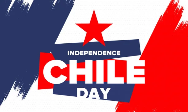 День Незалежності Чилі Національним Святом Фієста Патріаса День Свободи Щорічний — стоковий вектор