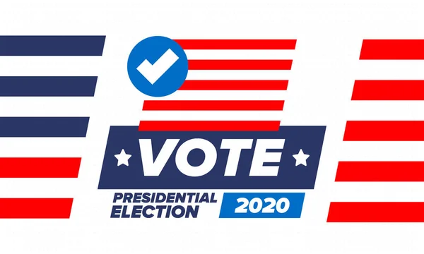 Birleşik Devletler 2020 Başkanlık Seçimi Oylama Günü Kasım Biz Seçimleri — Stok Vektör