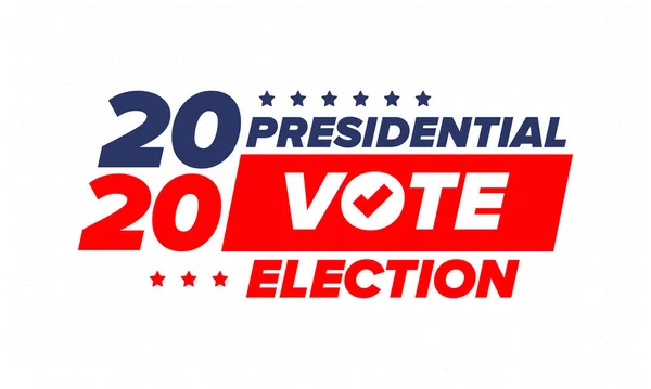 2020年アメリカ合衆国大統領選挙 投票日11月3日 選挙だ愛国的なアメリカの要素 ポスター カード バナー ベクターイラスト — ストックベクタ