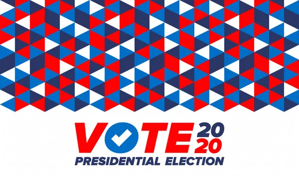 Elecciones Presidenciales 2020 Estados Unidos Día Votación Noviembre Elecciones Estadounidenses — Vector de stock