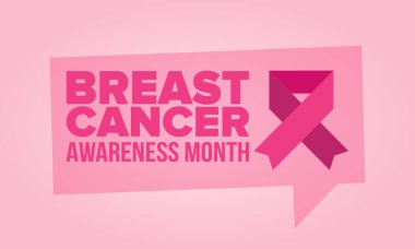 Meme Kanseri Farkındalığı Ayı. Pembe Ekim. Pembe kurdele. Kadın sağlık hizmetleri. Yıllık kutlama. Sağlık konsepti. Kız dayanışması. Kanseri önleme. Kadın hastalıkları. Poster, afiş ve arkaplan. Vektör