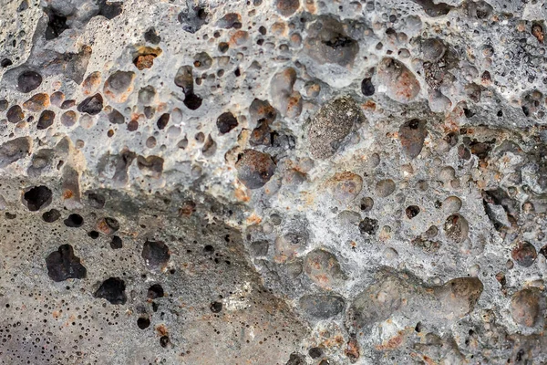 Pedra Porosa Montanha Cinza Congelada Textura Para Design — Fotografia de Stock