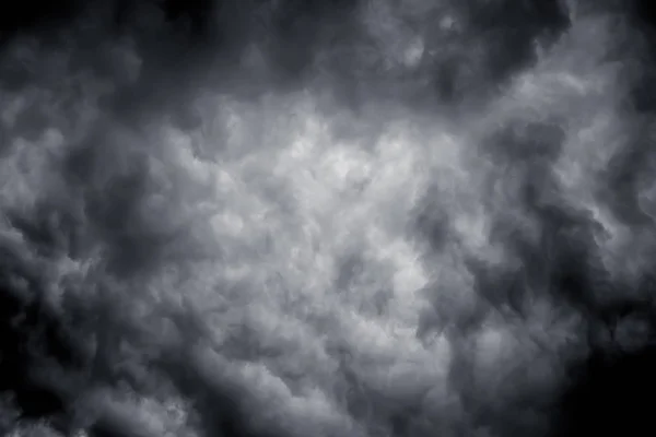 Nuvens Dramáticas Escuras Céu Durante Uma Tempestade Furacão — Fotografia de Stock