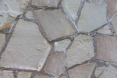 Düz karolar gri taş çit süslemek için kullanılan doku