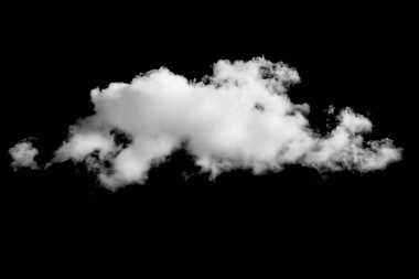 Siyah arka plan üzerine beyaz bulut. Tasarım şablonu