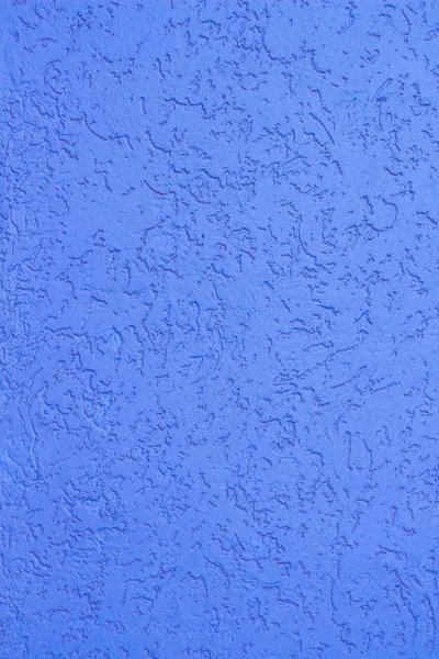 Yeso Decorativo Pared Pintado Color Azul —  Fotos de Stock