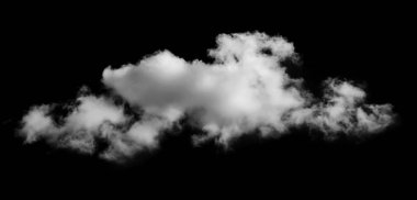 Siyah arka plan üzerine beyaz bulut. Tasarım şablonu