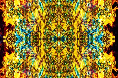 Küçük öğeler soyut parlak geometrik süsü