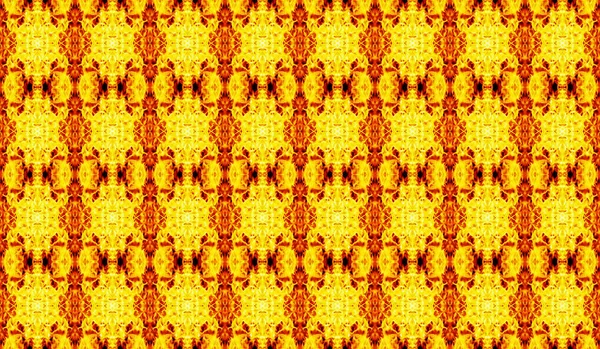 Patrón Geométrico Abstracto Sin Costura Tonos Amarillo Rojos — Foto de Stock