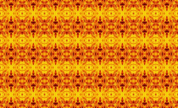 Abstract Geometric Seamless Pattern Rectangle Yellow Orange Red Black Elements — Stock Photo, Image