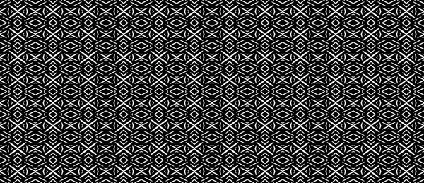 Motif Géométrique Noir Blanc Sans Couture Éléments Abstraits — Photo