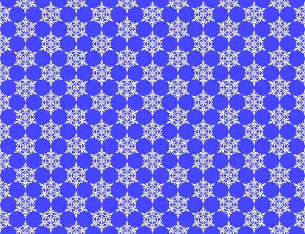 Pattern Snowflakes White Snowflakes Blue Background Christmas New Year Background — Stock Photo, Image