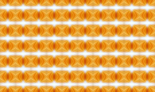 Geometryczne Bezszwowe Ornament Pomarańczowy Jasnych Elementów Postaci Gwiazdek Które Świecą — Zdjęcie stockowe
