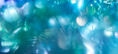 Soyut açık mavi arkaplan Bokeh ile aydınlık