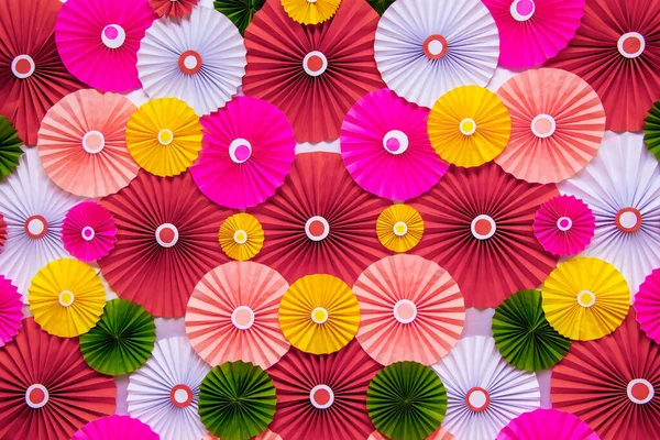 Fundo Flores Papel Estilizado Coloridas Brilhantes — Fotografia de Stock